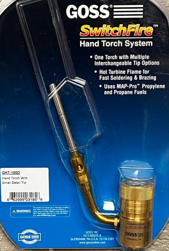 Goss HAND TORCH, SMALL DETAIL TIP