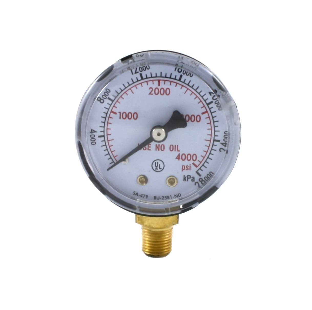 Goss GAUGE, OXY, (0-4000#)