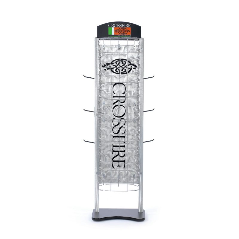 Crossfire Safety Eyewear One-Sided Flat Panel Floor Display 60 Units