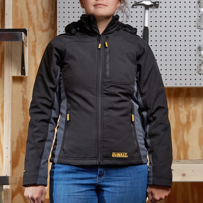 DEWALT Women's Heated Soft Shell Coat Kitted Size XS