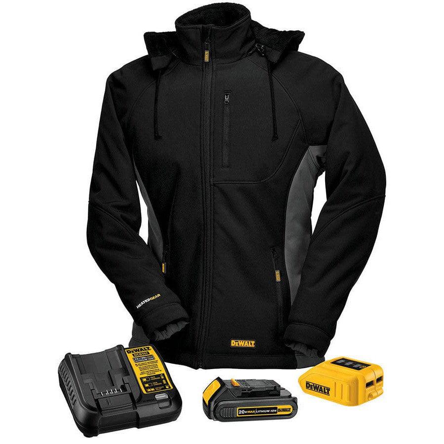 DEWALT Women's Heated Soft Shell Coat Kitted Size S