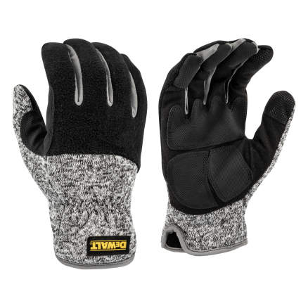 DEWALT Insulated Cold Weather Glove • Thinsulate™ / Hipora® Thermal Liner • Hook & Loop Pull Strap • Neoprene Wrist and Knuckle