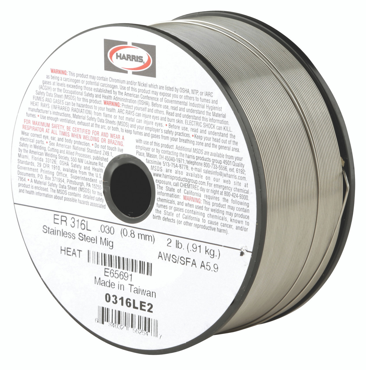 Harris 316L .030 X 36 X 10# PKG