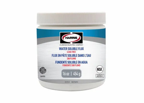 Harris WATER SOLUBLE FLUX 1/2 LB JAR X 12 PK