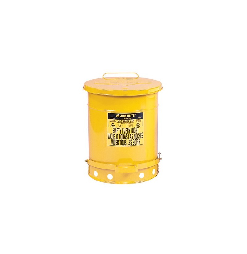Justrite CAN, OWC W/FOOT CVR, 14G, YEL