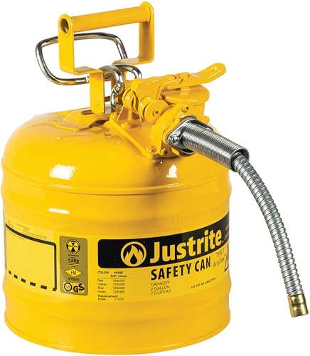 Justrite 2 GAL BNCH CAN W/OUT BSKT YELL