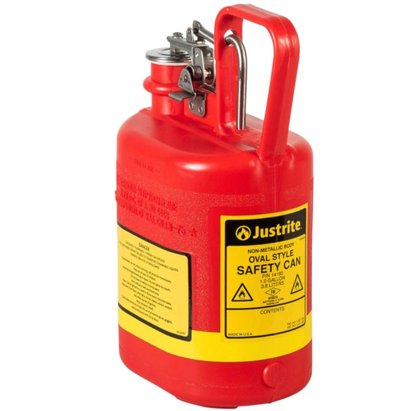 Justrite CAN QD DIS OVL POL 1G 3/8