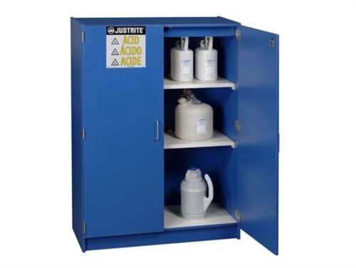 Justrite CABINET, ACID, WOOD, 49BTLS BL