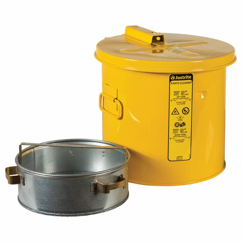 Justrite 3.5 GAL DIP TANK YELLOW
