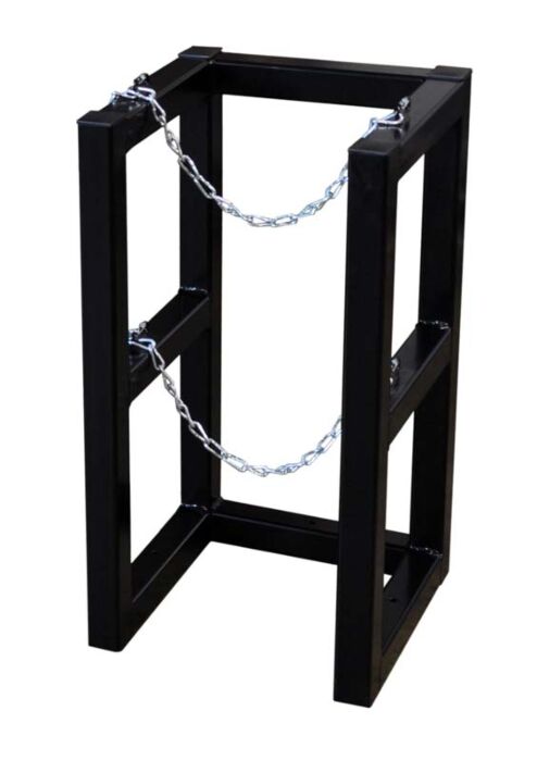 Justrite GCYL BARRICADE RACK,1X1,3ANCHR
