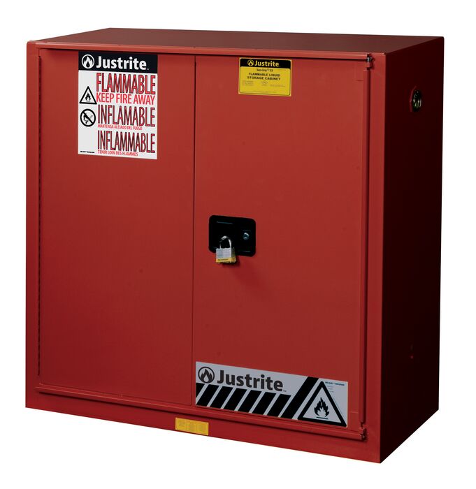 Justrite CABINET, CMBS 40G, SC/BIFLD YL