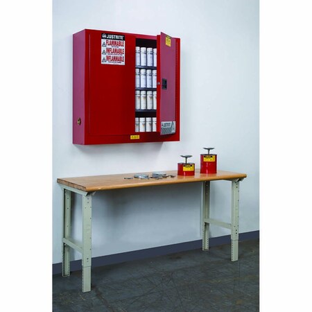 Justrite CABINET, AERO WLMT 20G MAN RED