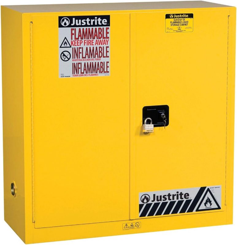 Justrite 55G CAB SR WH FLAM VDRM EX