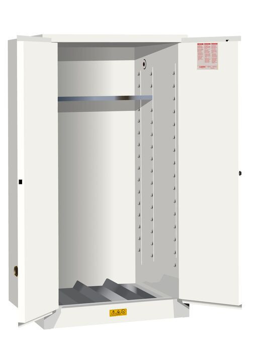 Justrite CABINET, VDRUM (2)55G MAN YEL