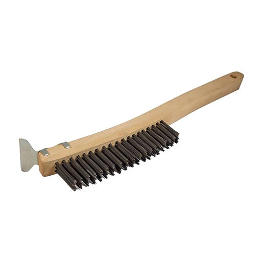 Pro Wire Brush w/ Scraper – 19 Row | 14" / 355mm