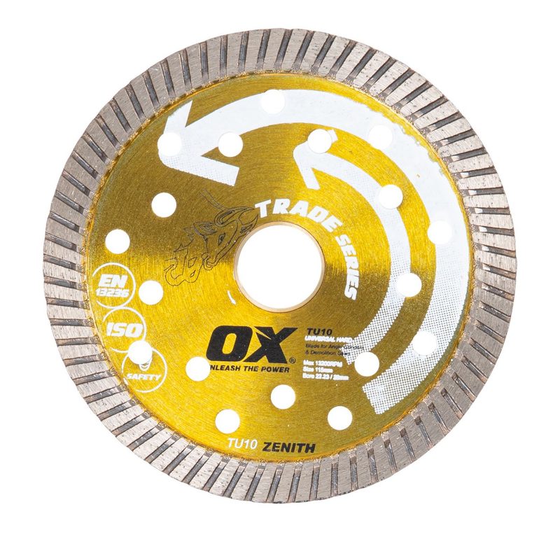Trade Turbo Diamond Blade Universal/Hard | Diameter: 10" / 254mm | Bore: DM-7/8" – 5/8" / 22mm – 15mm