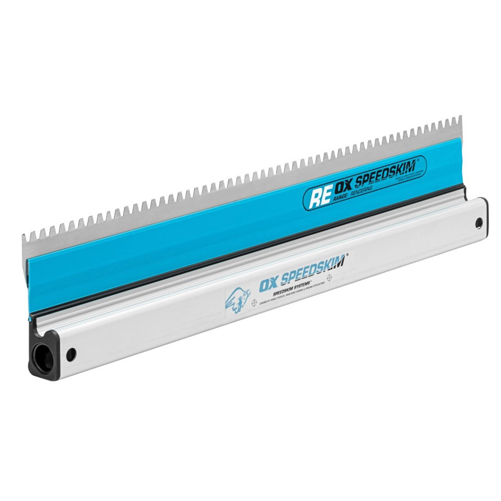 Pro RE SpeedSkim Rendering Rule – Notched Stainless Steel | 24" / 600mm