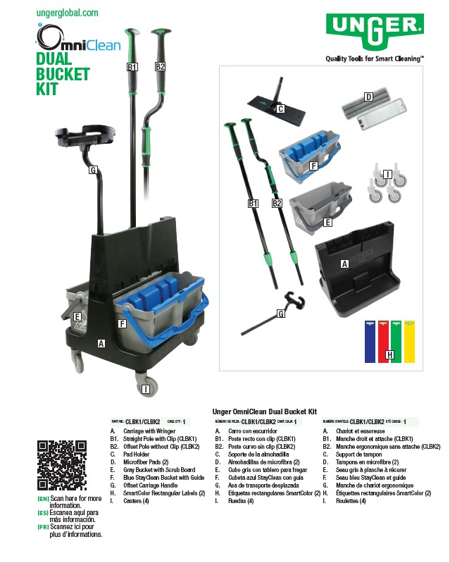 Unger OmniClean Dual Bucket Kit – A1