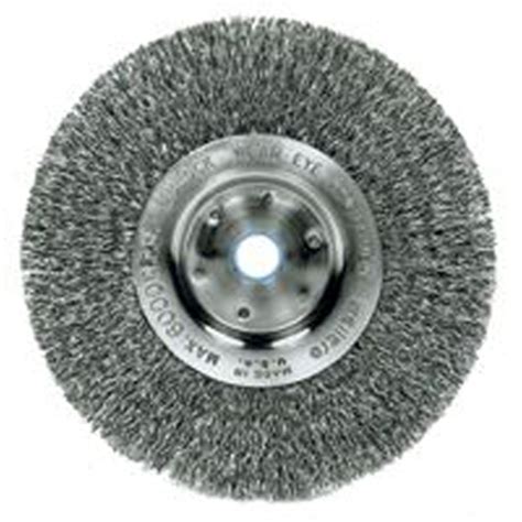 10" Narrow Crimped Wire Wheel, .0104, 7/8" A.H.