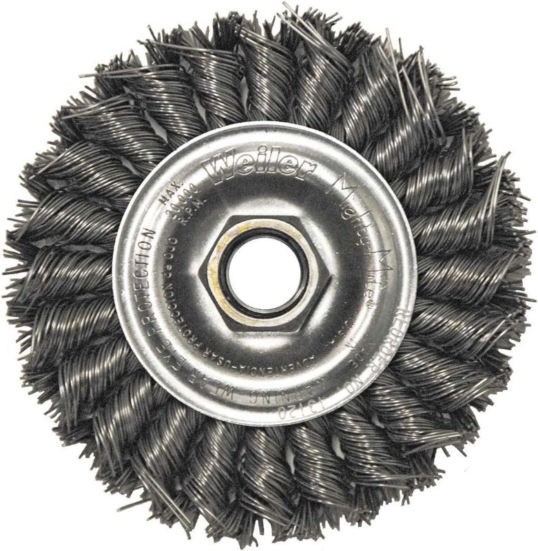 4" Standard Twist Wire Wheel, .014, 7/8" A.H.
