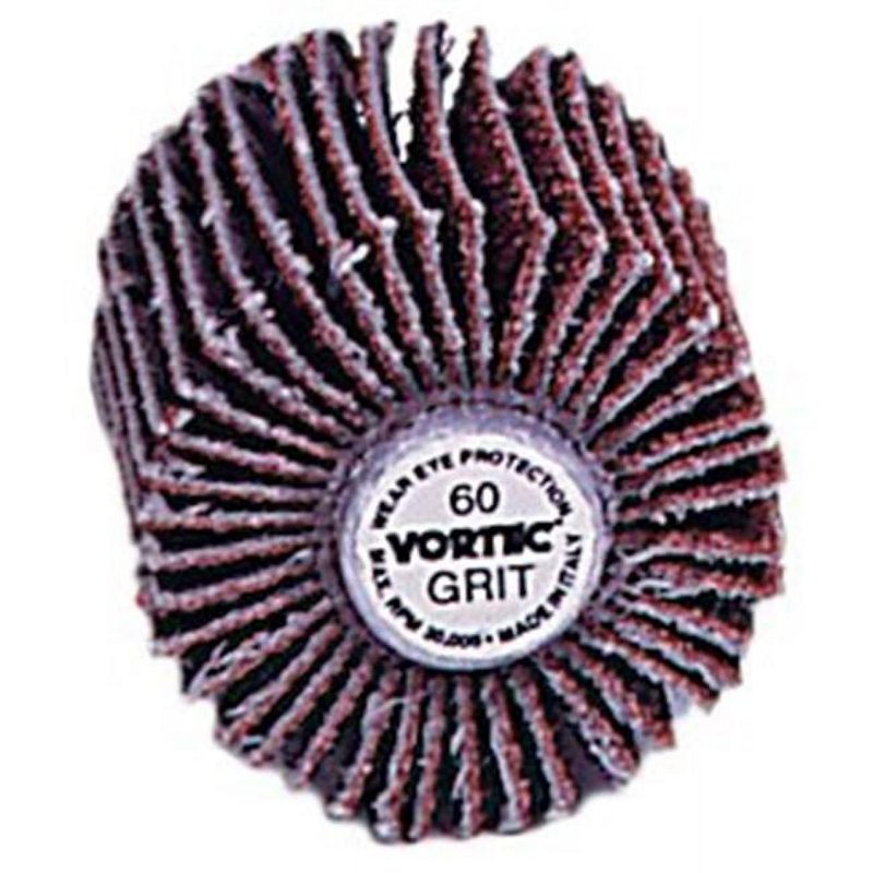 Vortec 4" Abrasive Nylon Flap Brush, X-Coarse (Grey), 1/4" Stem, Retail Pack