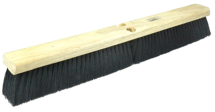 Vortec Pro 24" Display Packed Push Broom w/Handle, Black Tampico Fill, Box of 12
