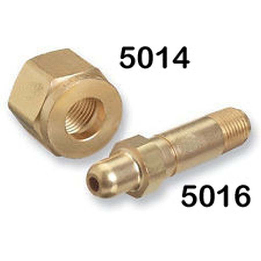 CGA-540 OXYGEN NIPPLE, 1/2"-27, 2 1/2" LONG, BRASS