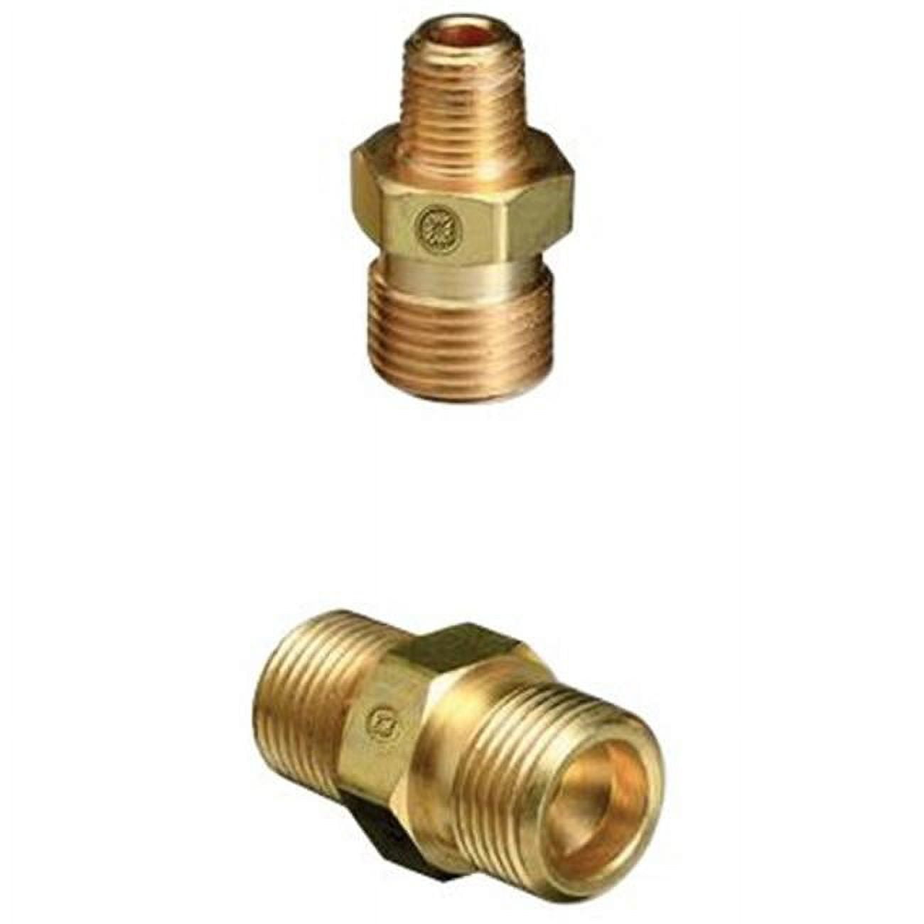 HOSE ADAPTOR, 1/4" NPT FEMALE X MALE B-SIZE 9/16"-18 UNF, RH OXYGEN, BRASS