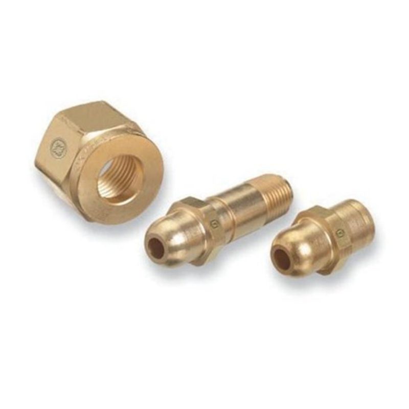 CGA-540 & 555 NIPPLE, 1/4 NPT, 2 1/2" LONG, WITH FILTER RECESS, BRASS