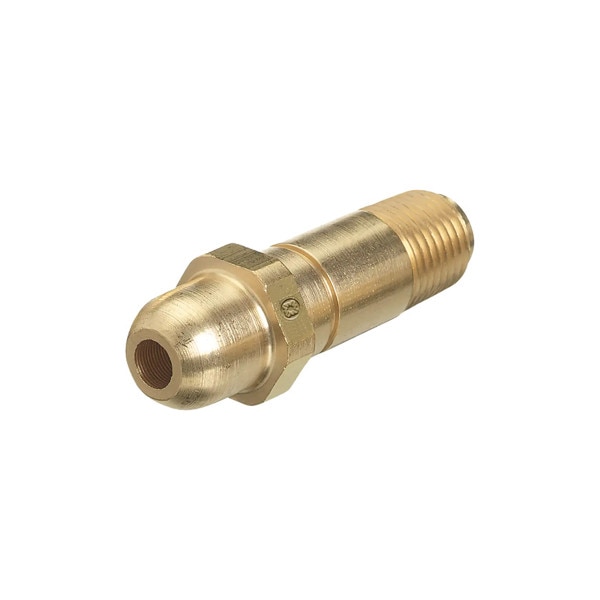 CGA-540 NIPPLE WITH FILTER, 1/4" NPT, 3" LONG, BRASS