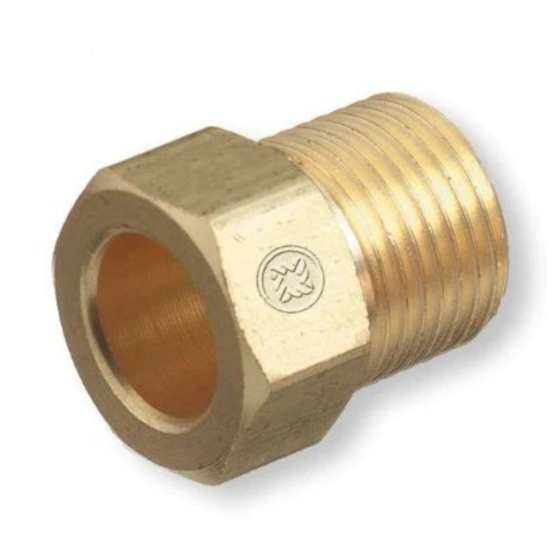 CGA-703 METHANE & HYDROGEN NUT, 1.120"-14 NGO, LH MALE, BRASS
