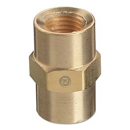 PIPE THREAD COUPLINGS, 1/8" NPT FEMALE X 1/8" NPT FEMALE, BRASS