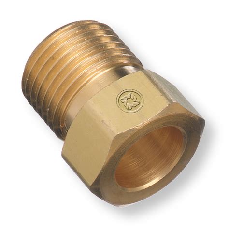 BRITSH NUT, OXYGEN, BSP #3 CONNECTION, BRASS
