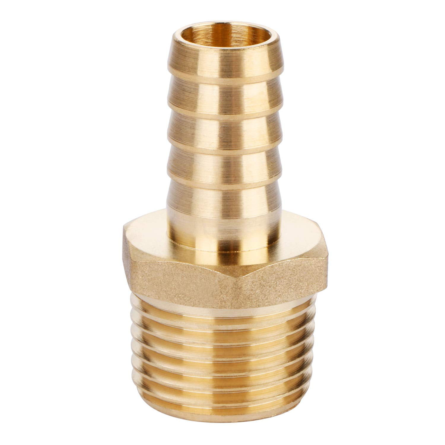 HOSE ADAPTORS, 1/2" NPT MALE X 1/2" ID HOSE BARB, BRASS