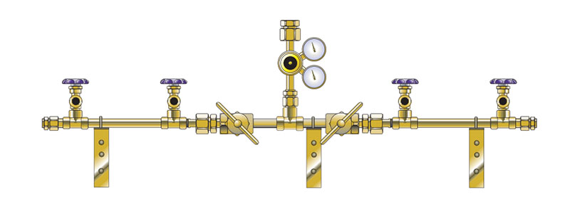Western DS MANIFOLD/NITROGEN/14 CYLIND