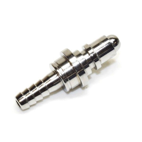 DISS NIPPLES, DISS 1160-A, MEDCIAL AIR NIPPLE 1/4" HOSE BARB, BRASS CHROME PLATED