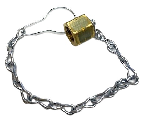 Western DUST CAP & CHAIN W/HOOK