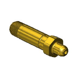 Western CGA 326 NIPPLE 1/4NPTM 2.5" CP