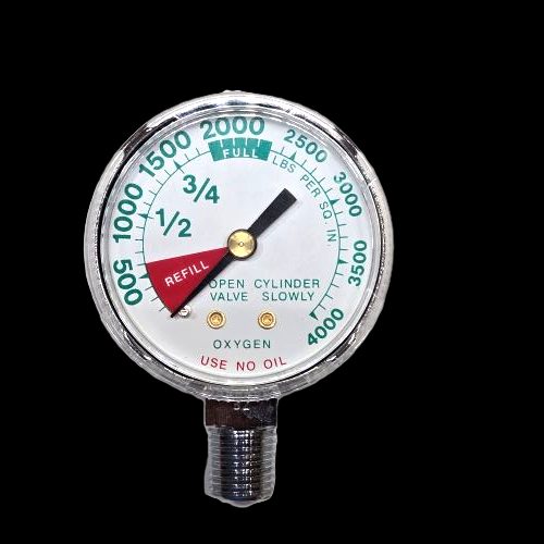 REPLACEMENT GAUGES, 1/4" NPT MALE, 0-4000 PSIG, BOTTOM MOUNT