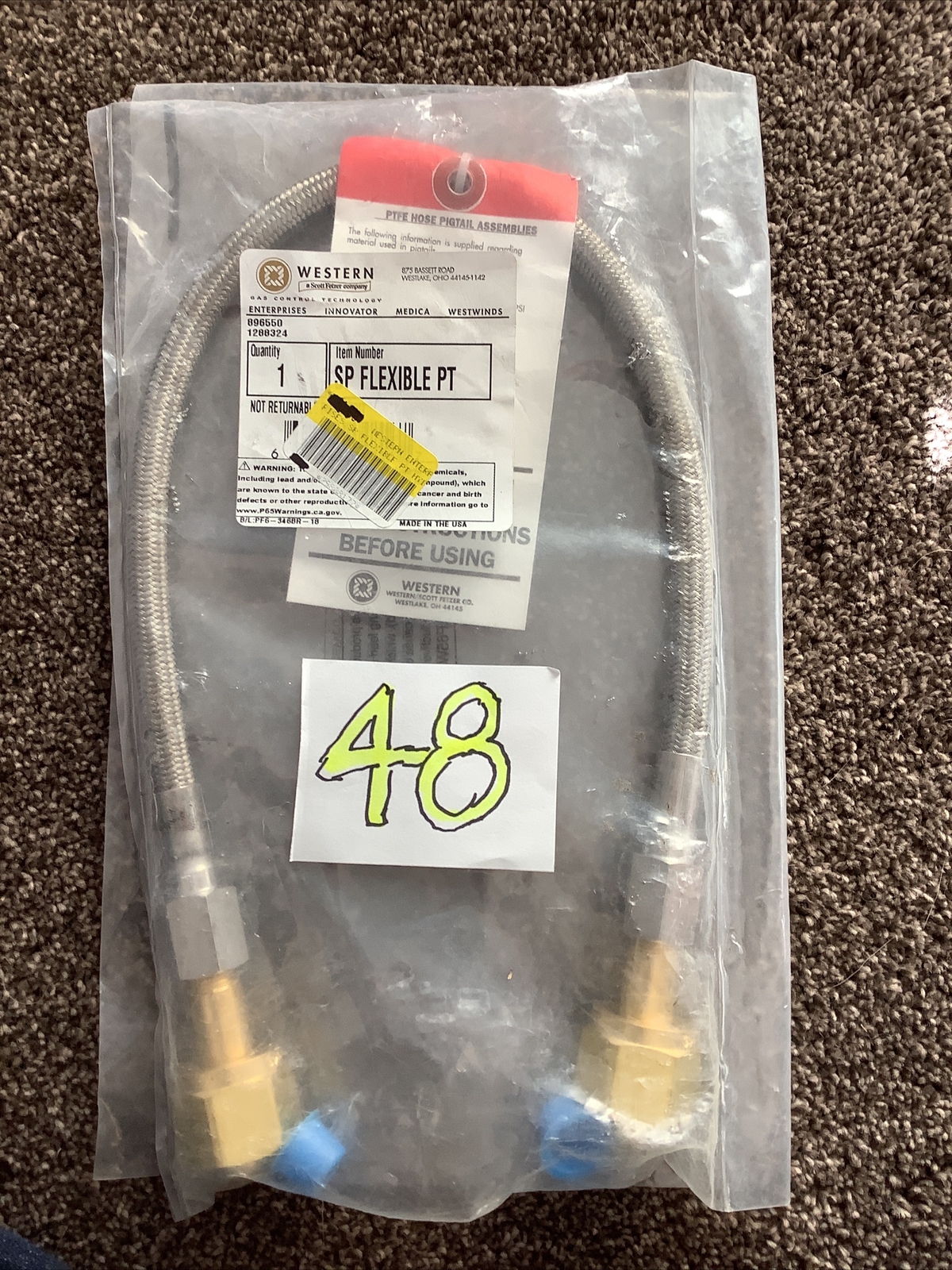 Western FLEX PT HOSE ASSY/ 24"