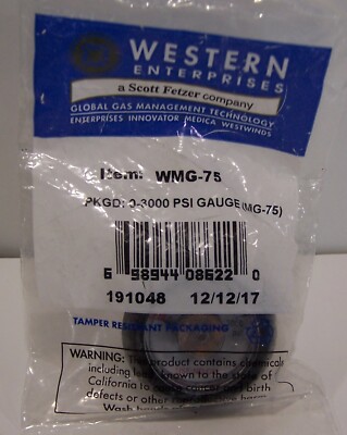 Western 0-3000 PSI GAUGE (MG-75)