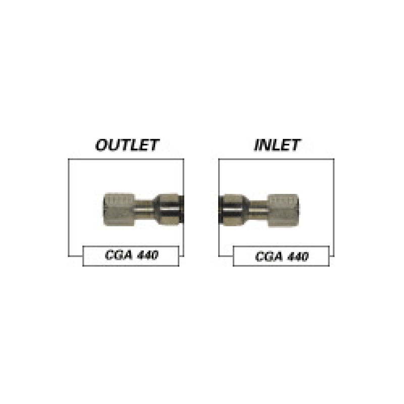 CRYOGENIC HOSES, CGA-440 OXYGEN, RH FEMALE, 120" LONG, STAINLESS STEEL