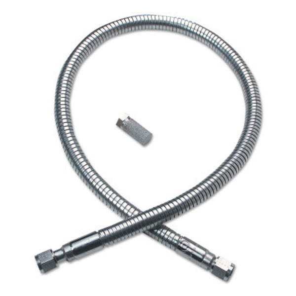 CRYOGENIC HOSES, CGA-295 NITROGEN & ARGON, RH FEMALE, 48" LONG, STAINLESS STEEL