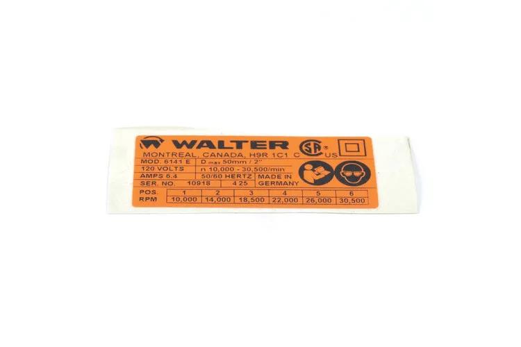 RATING PLATE