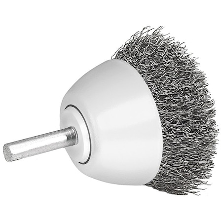 ALLSTEEL 1-1/2" MTD CUP BRUSH S/S