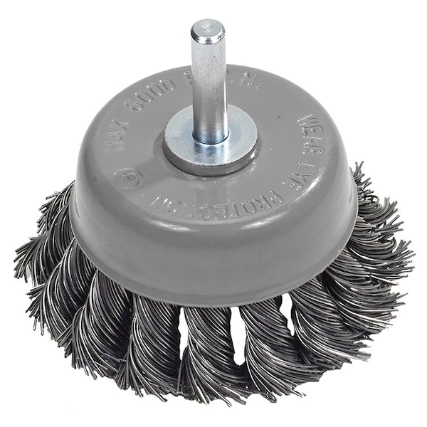ALLSTEEL 3" MOUNTED WHEEL CUP BRUSH