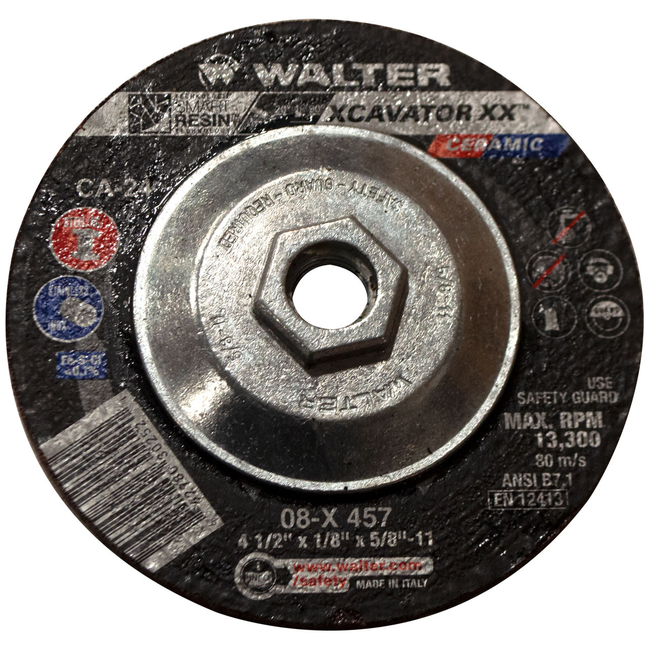 HP XX 4-1/2X1/8X5/8-11 T27 HUB GRD WHL