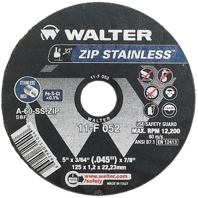 5"X3/64 ZIP STAINLESS-PKG 5