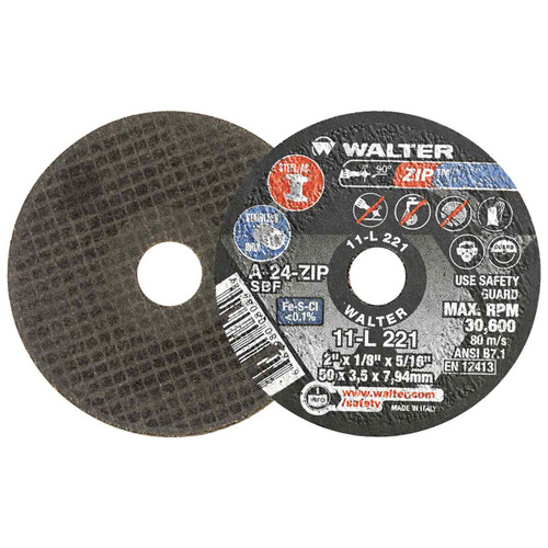 2X1/8X5/16 ZIP CUT-OFF WHEELS