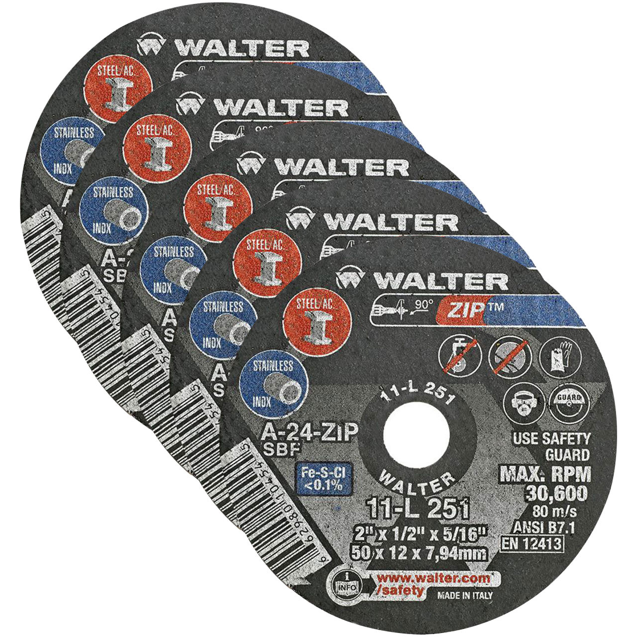 2X1/4X5/16 ZIP GR WHEELS